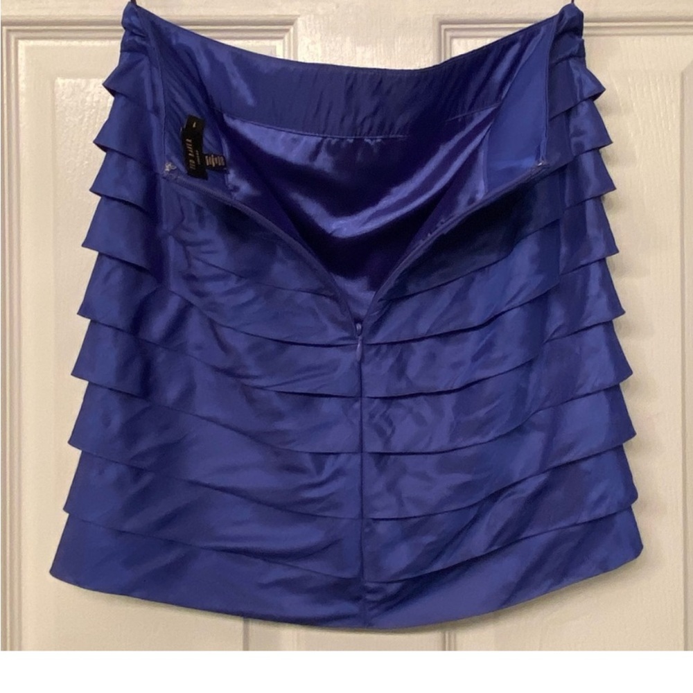 Ted Baker Royal Blue Layered Mini Skirt